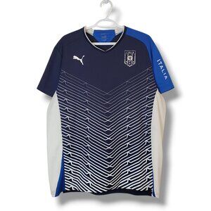 Italy Italia Football Puma Soccer Training Jersey Blue Size XL